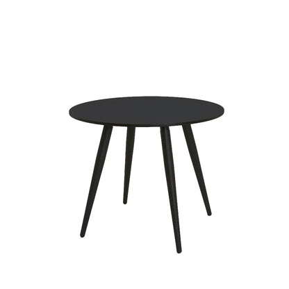 Mesa de Jantar Redonda para 4 Lugares Ollie 90 cm - Preto