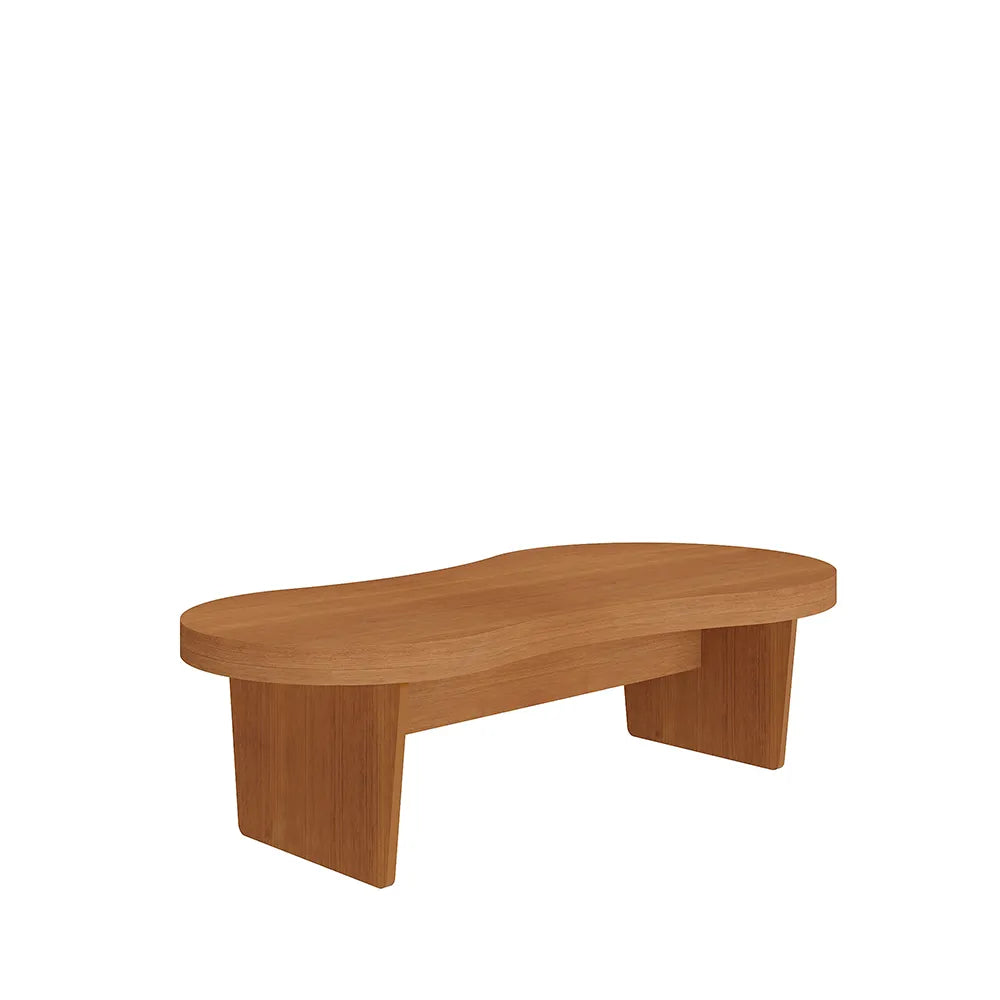 Mesa de Centro Orgânica para Sala Luna 120 cm - Mel