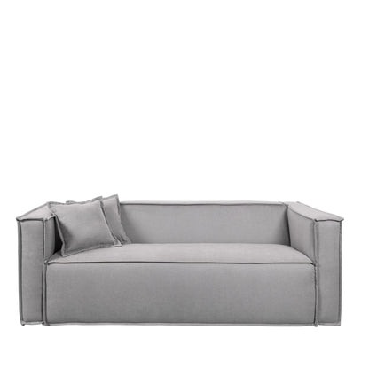 Sofá 3 Lugares Freddo 205 cm - Linho Texturizado Cinza