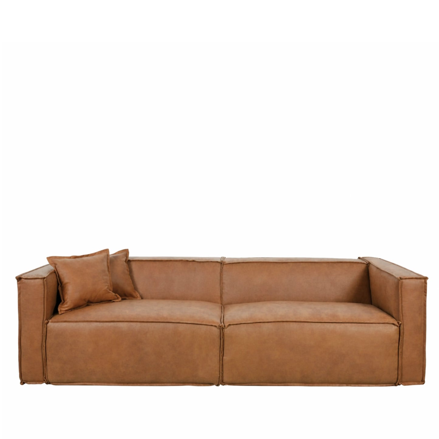 Sofá 4 Lugares Freddo 250 cm - PU Caramelo