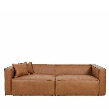 Sofá 4 Lugares Freddo 250 cm - PU Caramelo