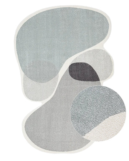 Tapete Orgânico Egípcio para Sala e Quarto Solin 140 x 200 cm - Cinza