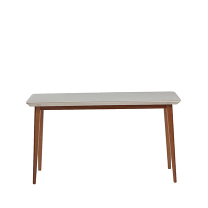 Aparador c/ Vidro Valência 136 cm - Natural c/ Branco