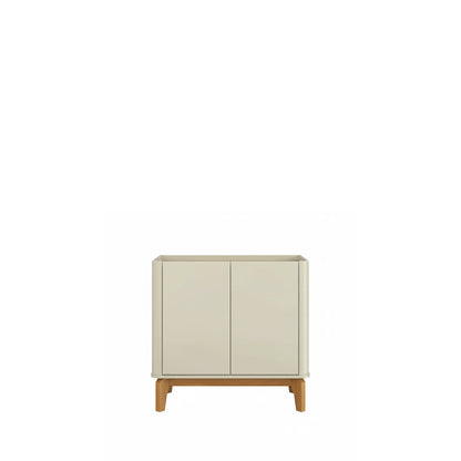 Buffet 2 Portas Arlo 90 cm - Off White c/ Natural