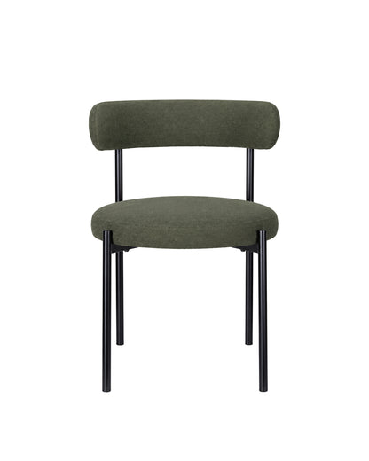 Cadeira de Aço Estofada Olyra - Verde