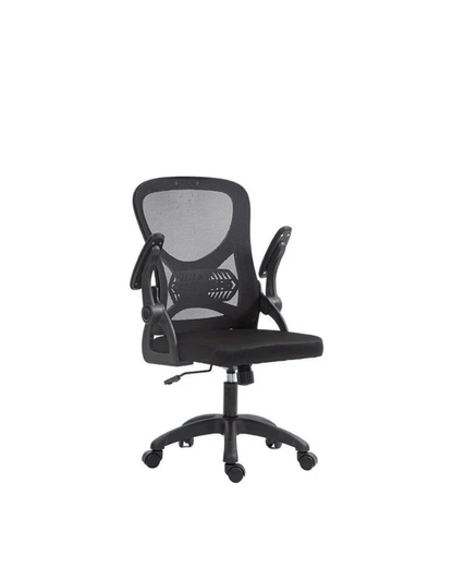 Cadeira de Escritório Ergonômica Giratória com Apoio de Braços e Regulagem de Altura Wuhan - Preta