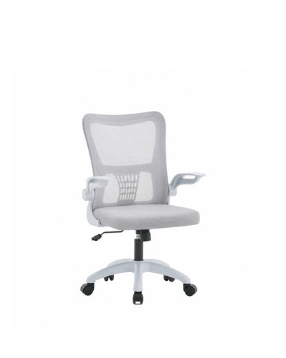Cadeira de Escritório Ergonômica Giratória com Apoio de Braços e Regulagem de Altura Kobe - Branca