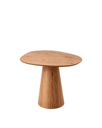 Conjunto de Jantar Mesa Orgânica Tellina 90cm com 2 Cadeiras Olyra – Mel c/ Verde