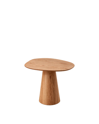 Conjunto de Jantar Mesa Orgânica Tellina 90cm com 4 Cadeiras Noria – Mel c/ Natural