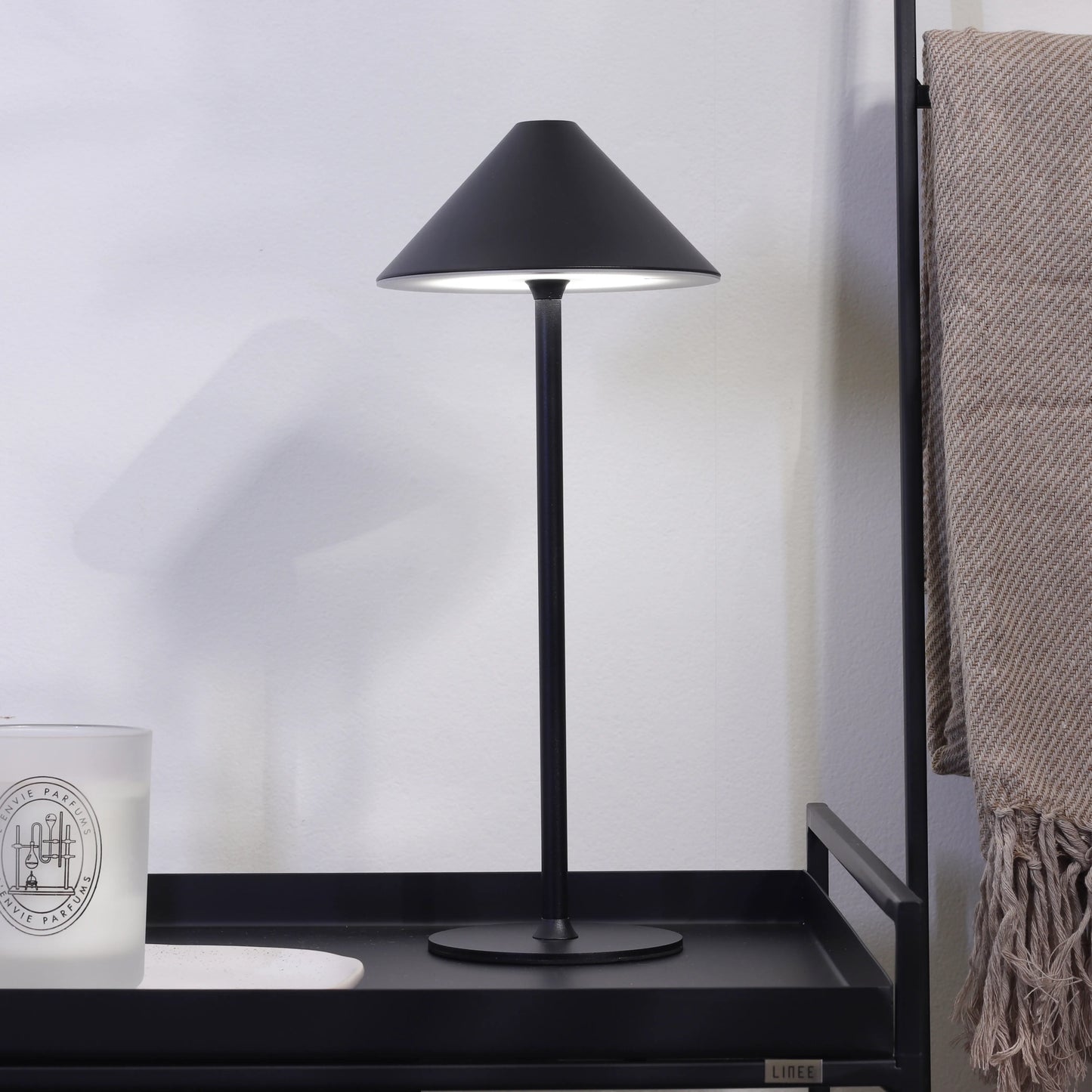 Luminária de Mesa Sem Fio Jay 35 cm - Preto