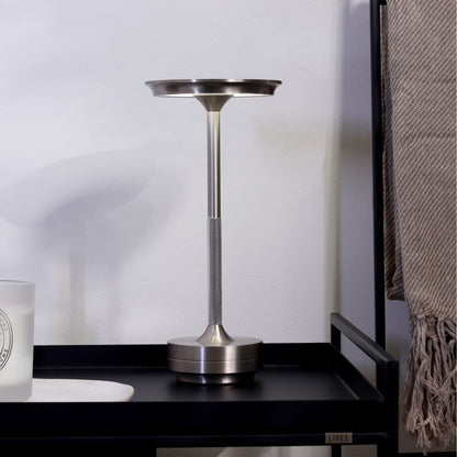 Luminária de Mesa Sem Fio Mark 28 cm - Prata