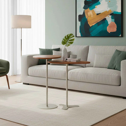 Conjunto de 2 Mesas Laterais Orgânica Botanic - Canella c/ Champanhe