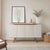 Buffet 4 Portas Pés Madeira Maciça Olive 135 cm - Off White Fosco c/ Natural