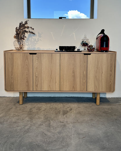 Buffet Orgânico 4 Portas Yume 160 cm - Mel