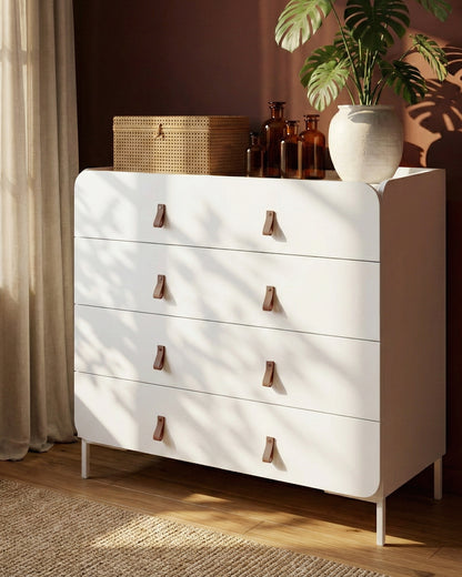 Cômoda 4 Gavetas Elo 90 cm - Branco