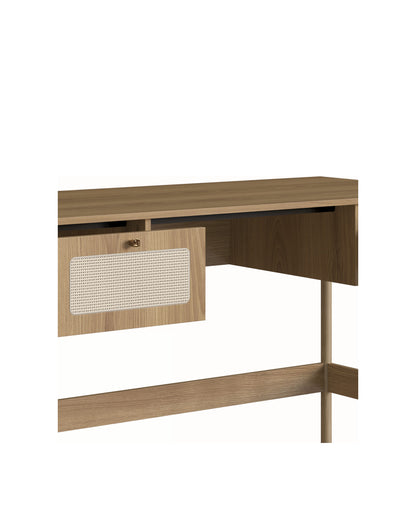 Escrivaninha 2 Gavetas Palhinha Urdi 139 cm - Mel