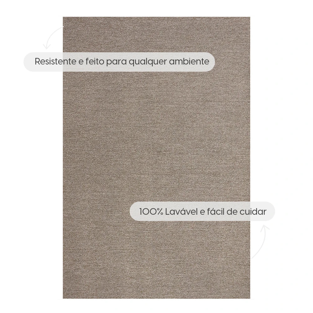 Tapete Max para Sala e Quarto 200 x 300 cm - Mocha Natural