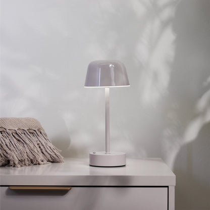 Luminária de Mesa Sem Fio Roy 27 cm - Cinza