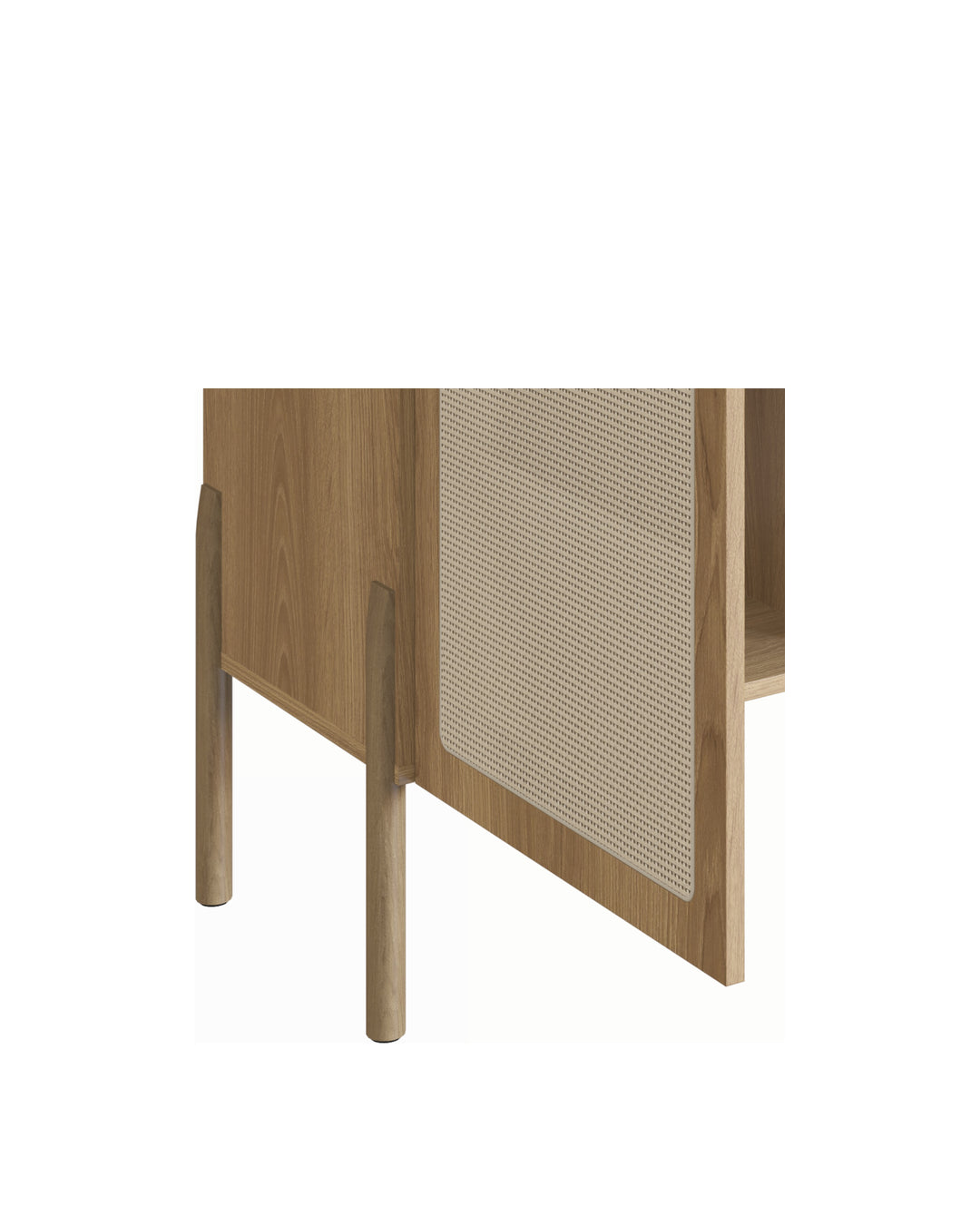 Aparador Bar 2 Portas Palhinha Urdi 93 cm - Mel
