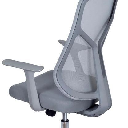 Cadeira de Escritório Giratória com Regulagem de Altura Sean - Cinza