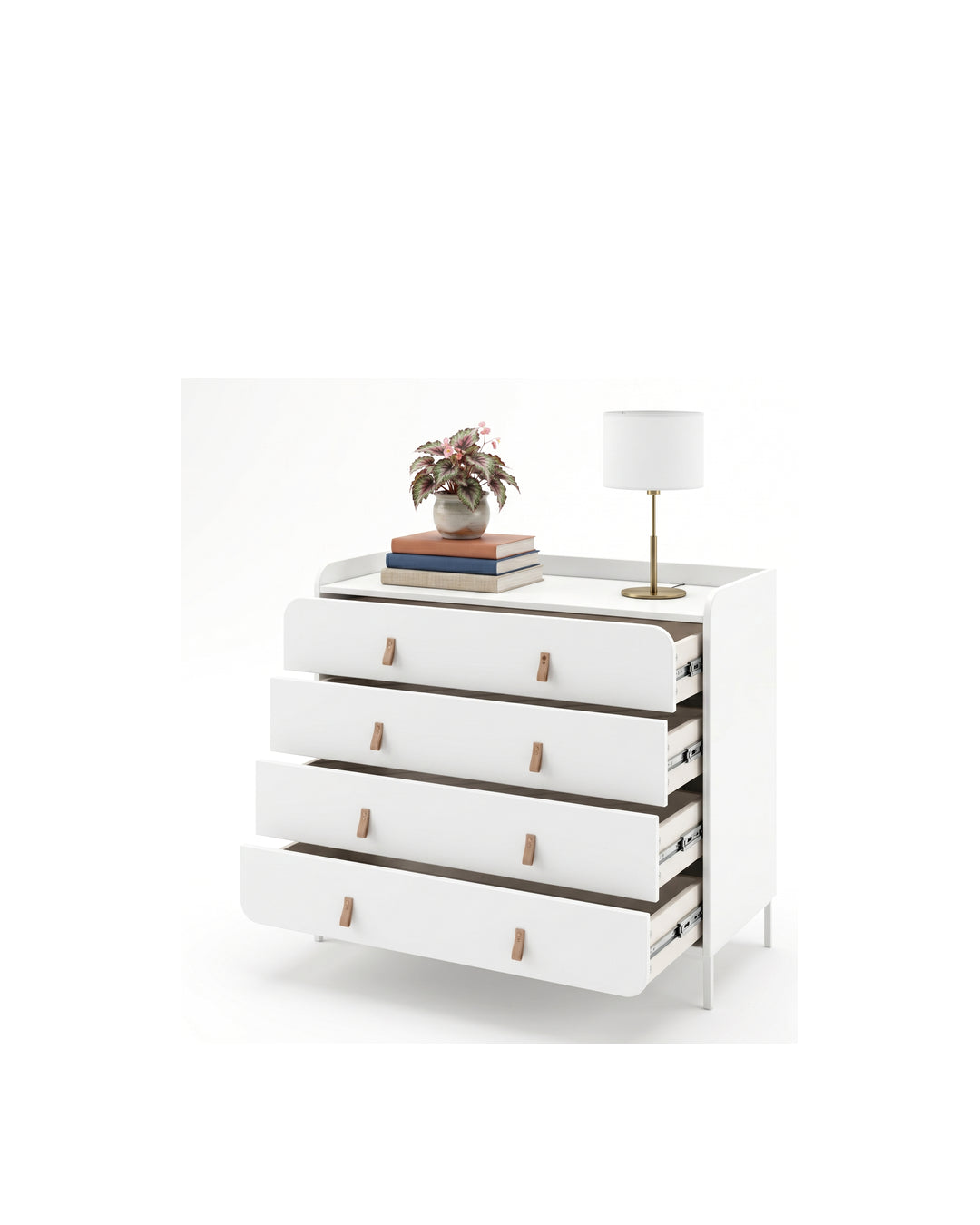 Cômoda 4 Gavetas Elo 90 cm - Branco