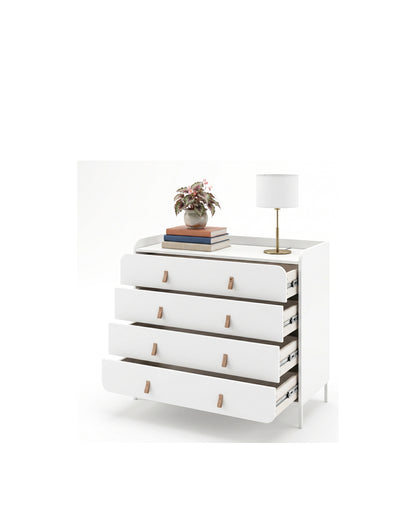 Cômoda 4 Gavetas Elo 90 cm - Branco