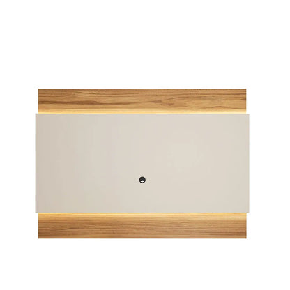 Rack Aspen com Painel New Lincoln para TV até 75” LED 3 Portas 184 cm - Freijó c/ Off White Gloss