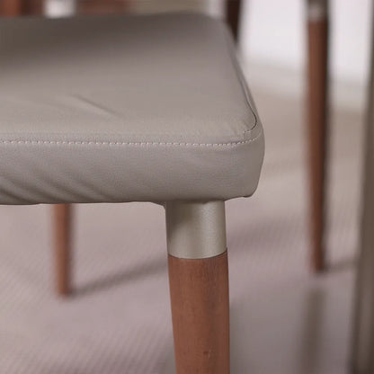 Conjunto de Jantar Mesa Orgânica Kalyx 4 Cadeiras Lara - Champanhe c/ Canella - Fendi