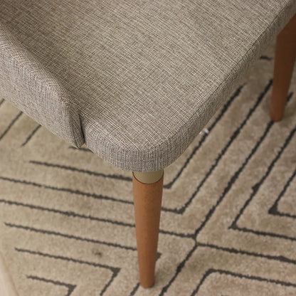 Conjunto de Jantar Mesa Redonda com Vidro Kalina 4 Cadeiras Evelyn - Canella c/ Cinza