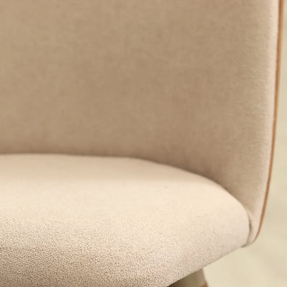 Conjunto de Jantar Mesa Retangular com Vidro Lintz com 8 Cadeiras Dakota - Off White c/ Caramelo