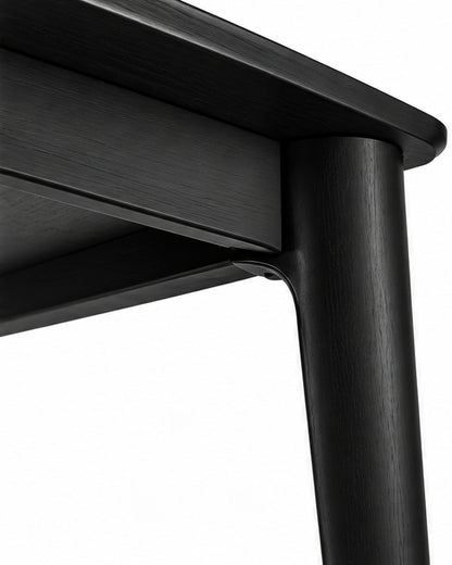 Conjunto de Jantar Mesa Olive 6 Cadeiras Millow – Preto c/ Marrom