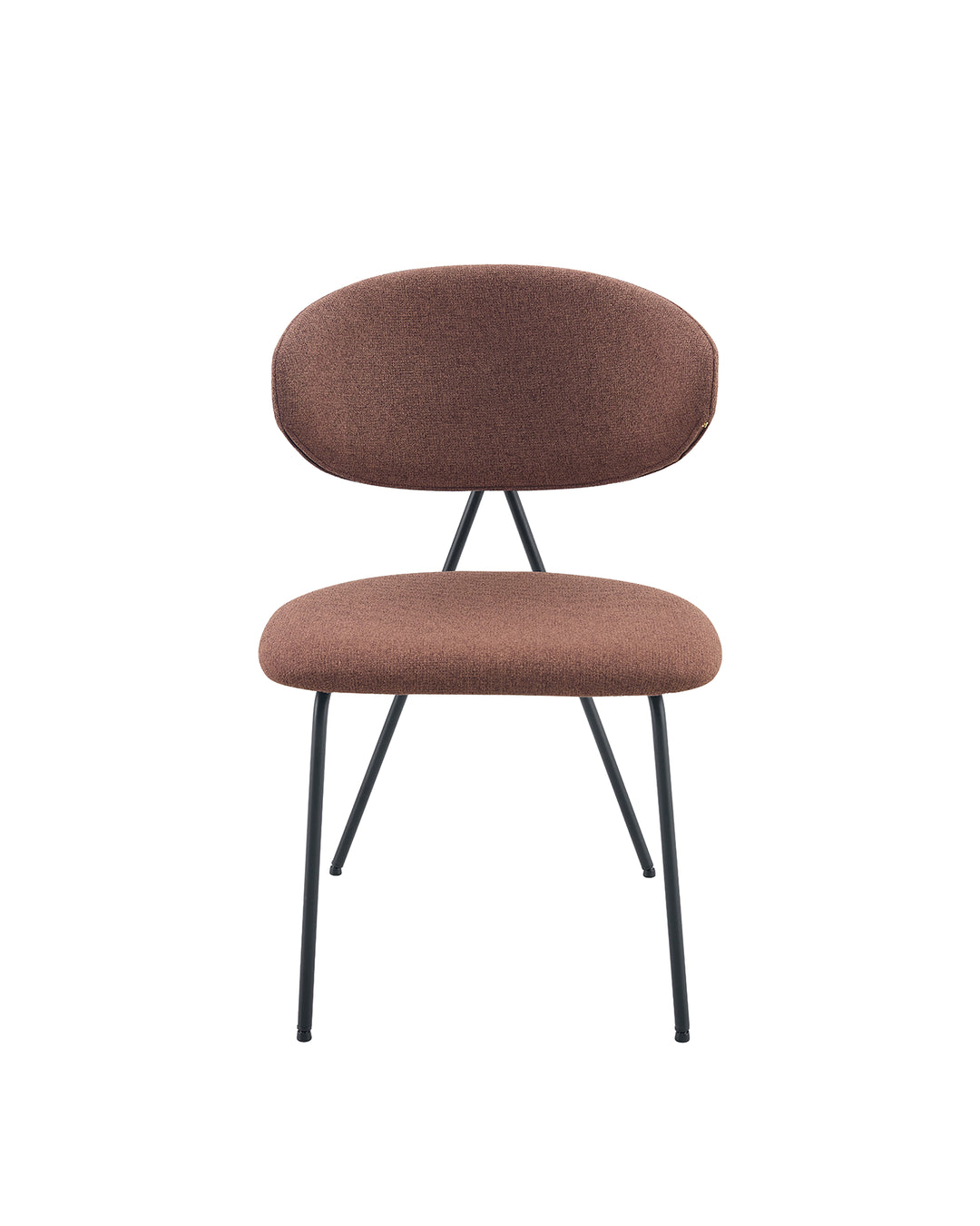 Conjunto de Jantar Mesa Orgânica Tellina 90cm com 4 Cadeiras Elora – Mel c/ Marrom