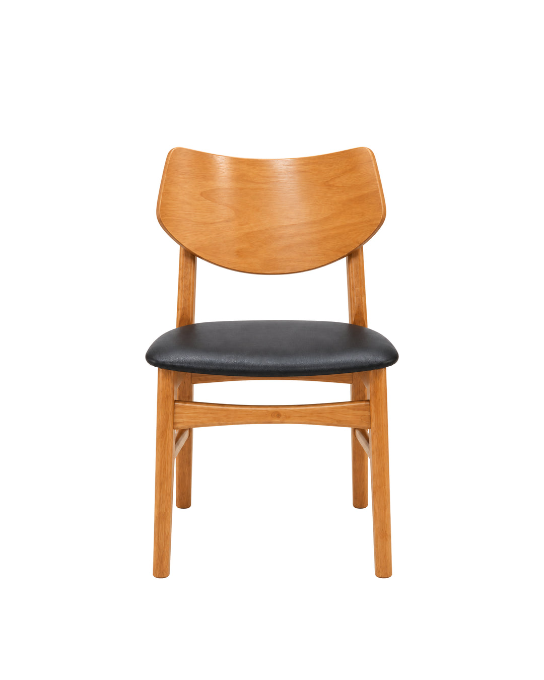 Conjunto de Jantar Mesa Orgânica Tellina 90cm com 4 Cadeiras Noria – Mel c/ Natural