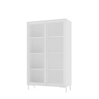 Cristaleira 2 Portas com Vidro Vitria 91 cm - Branco