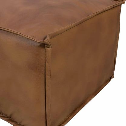 Puff Modular Estofado Freddo 80 cm - PU Caramelo