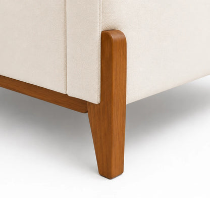 Sofá 2 Lugares Elio 148 cm - Linho Off White c/ Mel
