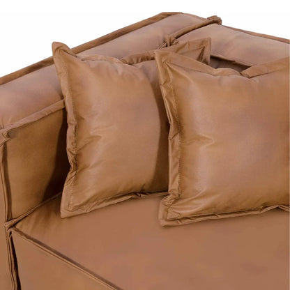 Sofá 3 Lugares Freddo 205 cm - PU Caramelo