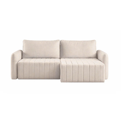 Sofá Retrátil 2 Lugares Nápole 170 cm - Linho Texturizado Bege