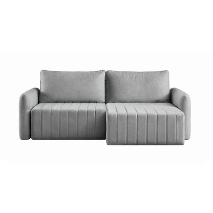 Sofá Retrátil 2 Lugares Nápole 170 cm - Linho Texturizado Cinza