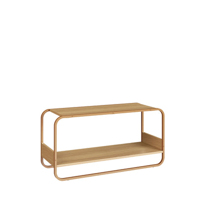 Banco Sapateira 1 Lugar Dunna 90 cm - Mel c/ Dourado