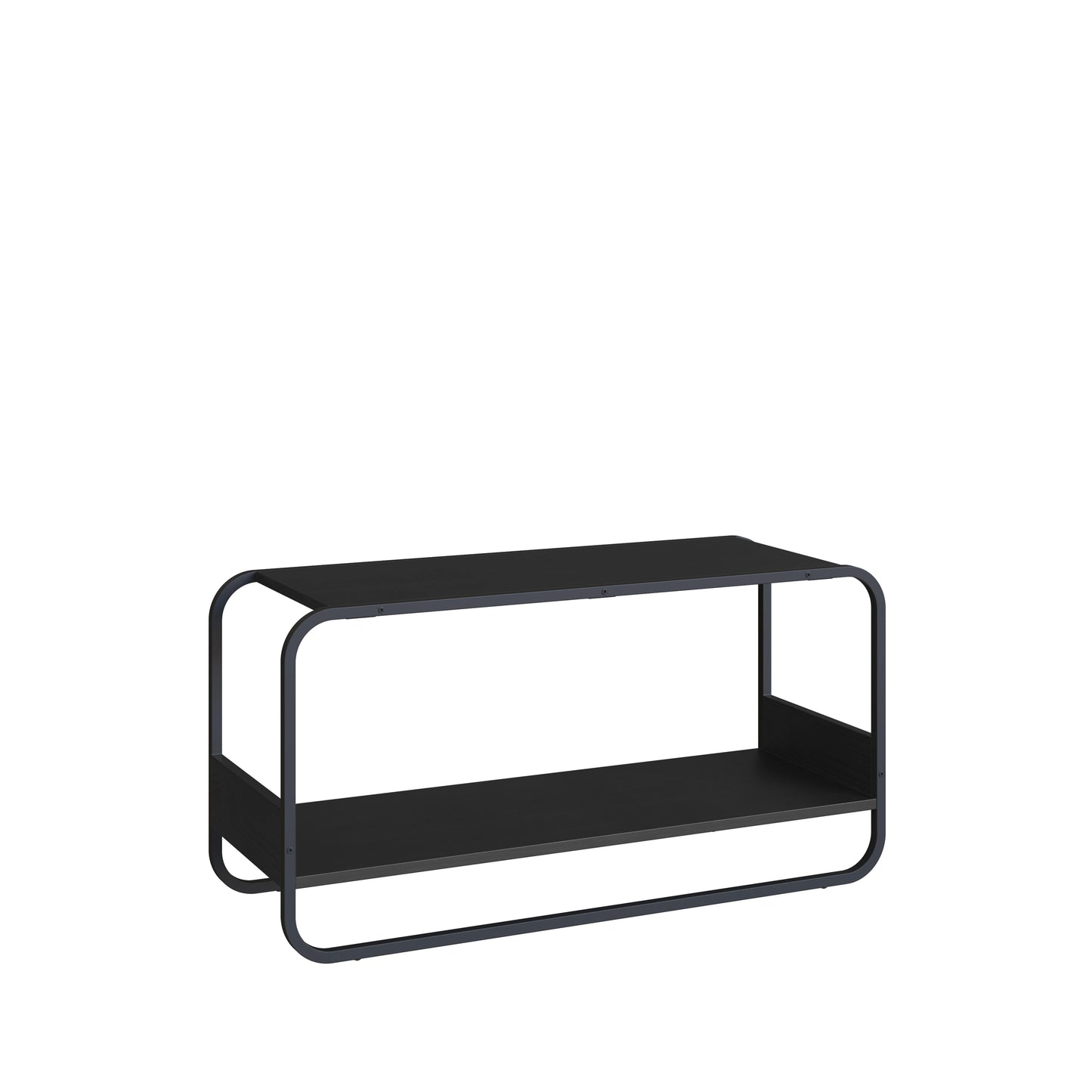 Banco Sapateira 1 Lugar Dunna 90 cm - Preto
