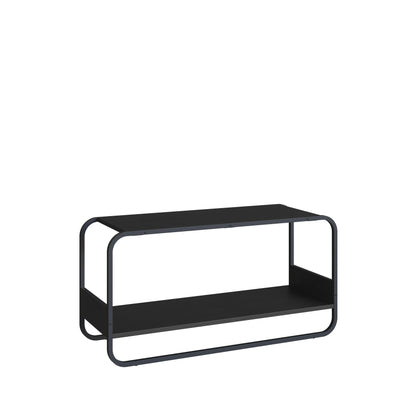 Banco Sapateira 1 Lugar Dunna 90 cm - Preto