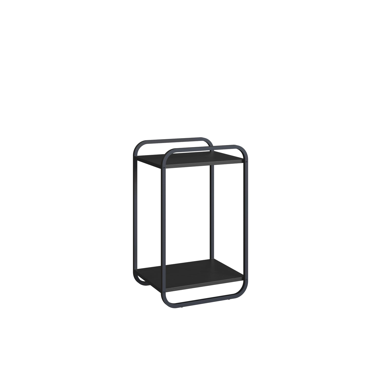 Mesa Lateral Retangular Dunna 33 cm - Preto