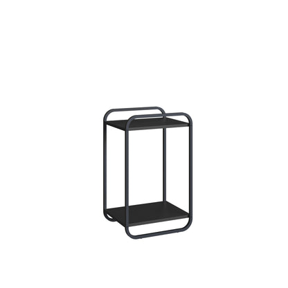Mesa Lateral Retangular Dunna 33 cm - Preto