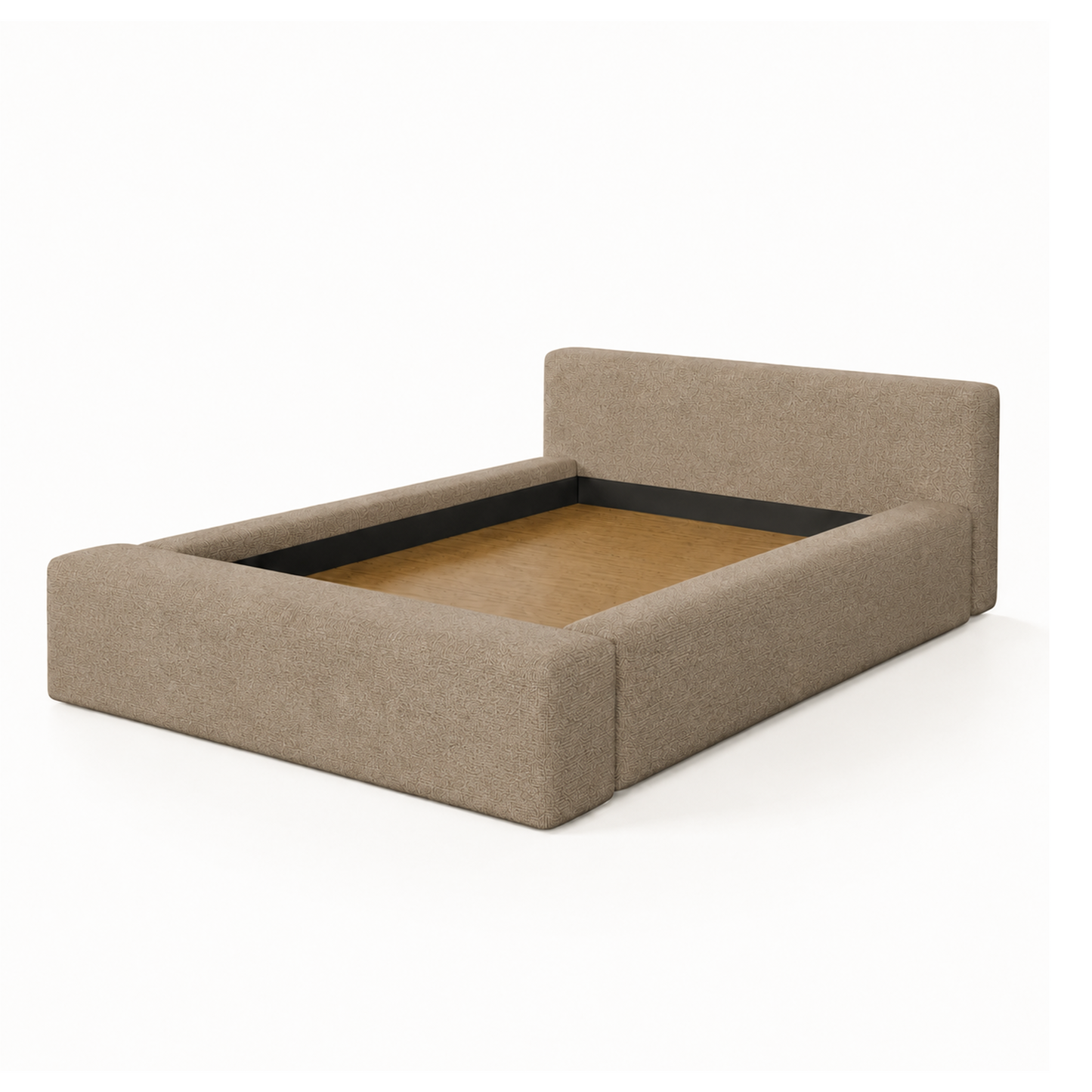 Cama Estofada Queen com Cabeceira Nora - Linho Fendi