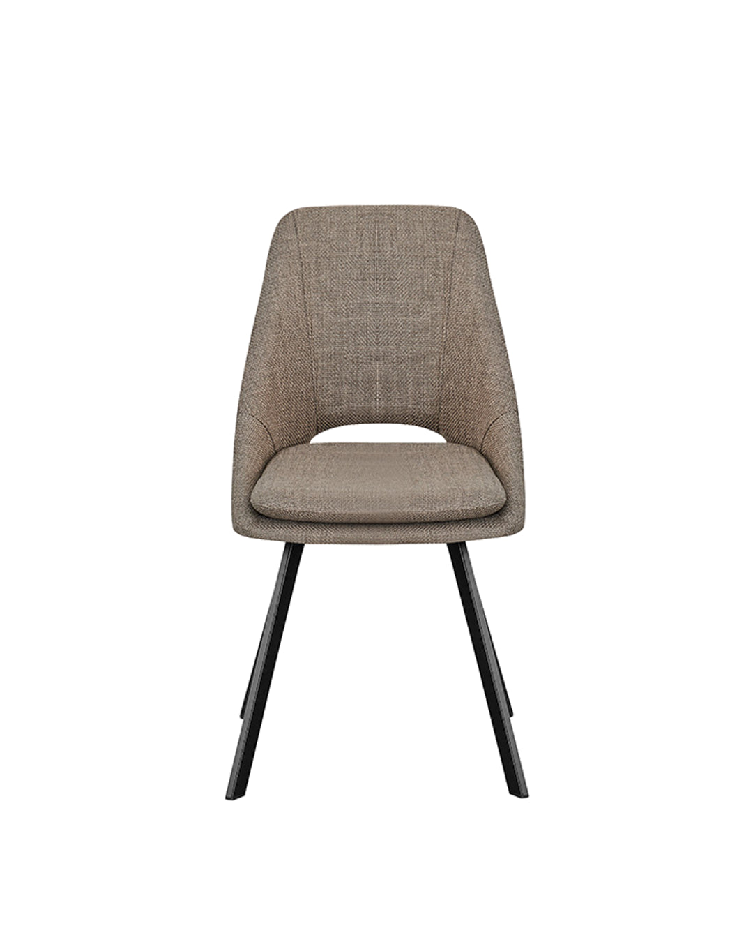 Conjunto de Jantar Mesa Olive 6 Cadeiras Dora – Preto c/ Cinza