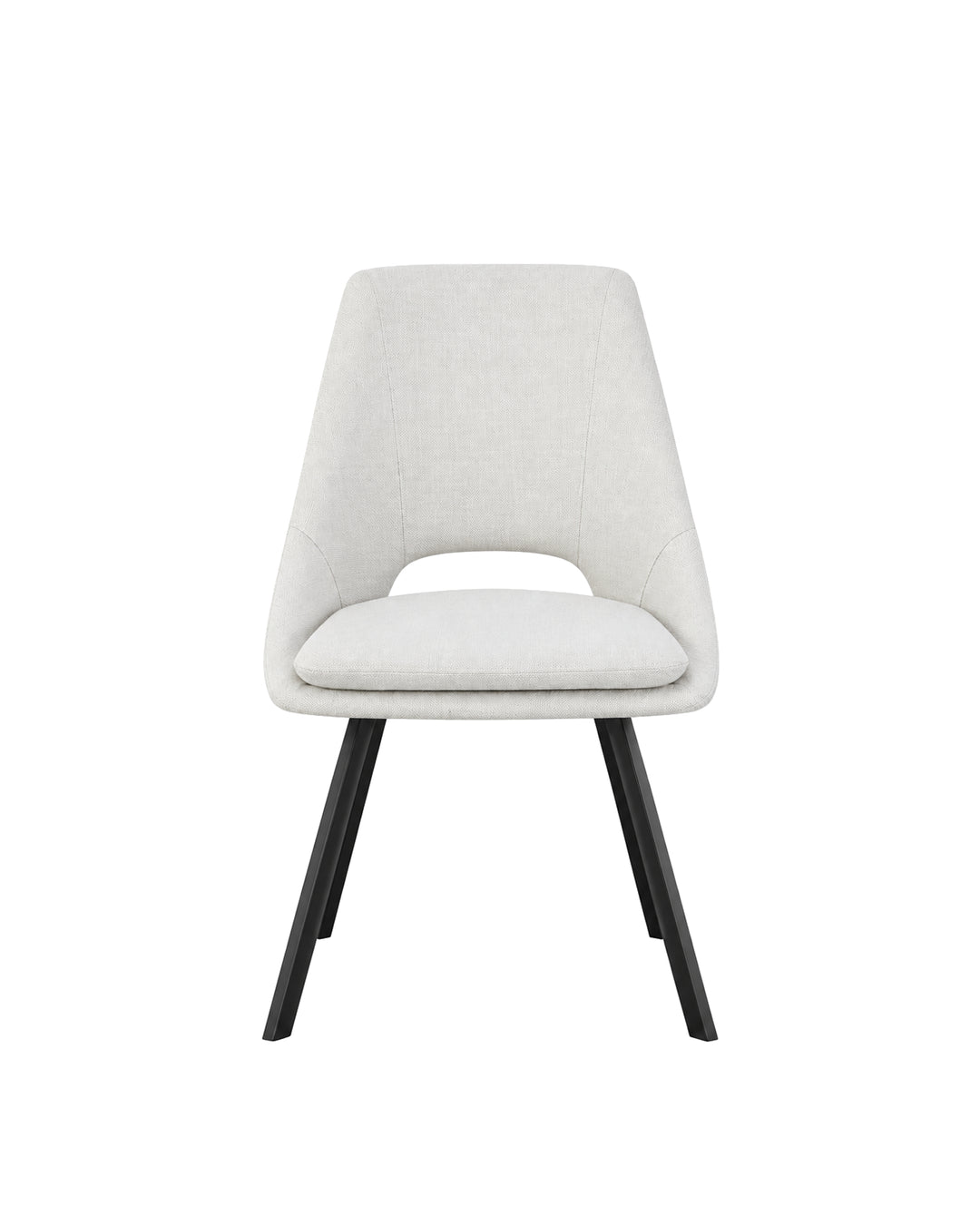 Conjunto de Jantar Mesa Olive 6 Cadeiras Dora – Preto c/ Off White