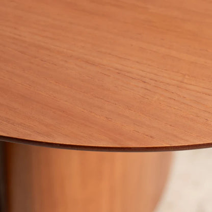 Conjunto de Jantar Mesa Orgânica 6 Cadeiras Gaya - Natural c/ Off White