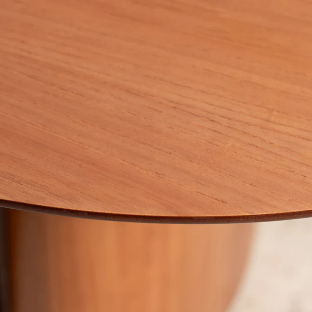 Conjunto de Jantar Mesa Orgânica Gaya 6 Cadeiras Ella - Natural c/ Mescla Cinza