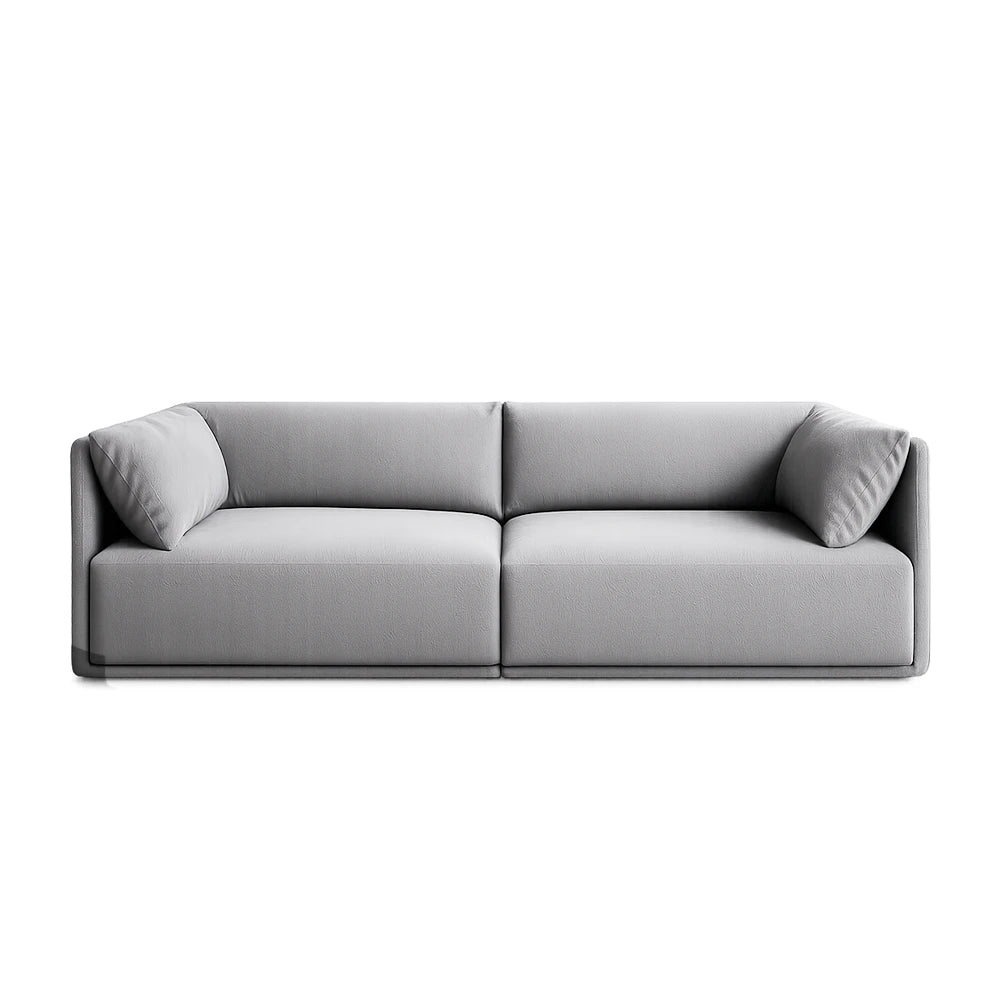 Sofá 6 Lugares Dali 240 cm - Linho Texturizado Cinza